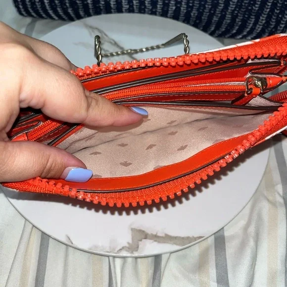 Kate Spade Orange Jae Wild Blossom Multi Large Continental Zip Around Wallet - Picture 14 of 16